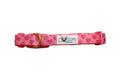Pink “Rubacuori” Sparkle Hearts Dog Collar