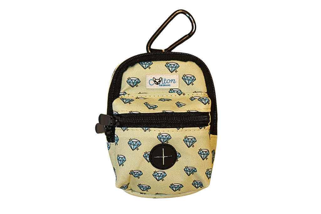 Yellow “Colton’s Eyes” Diamond Walk-mate Pouch