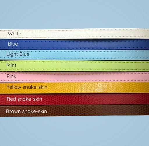 Faux Leather Custom Tag Holder Collar