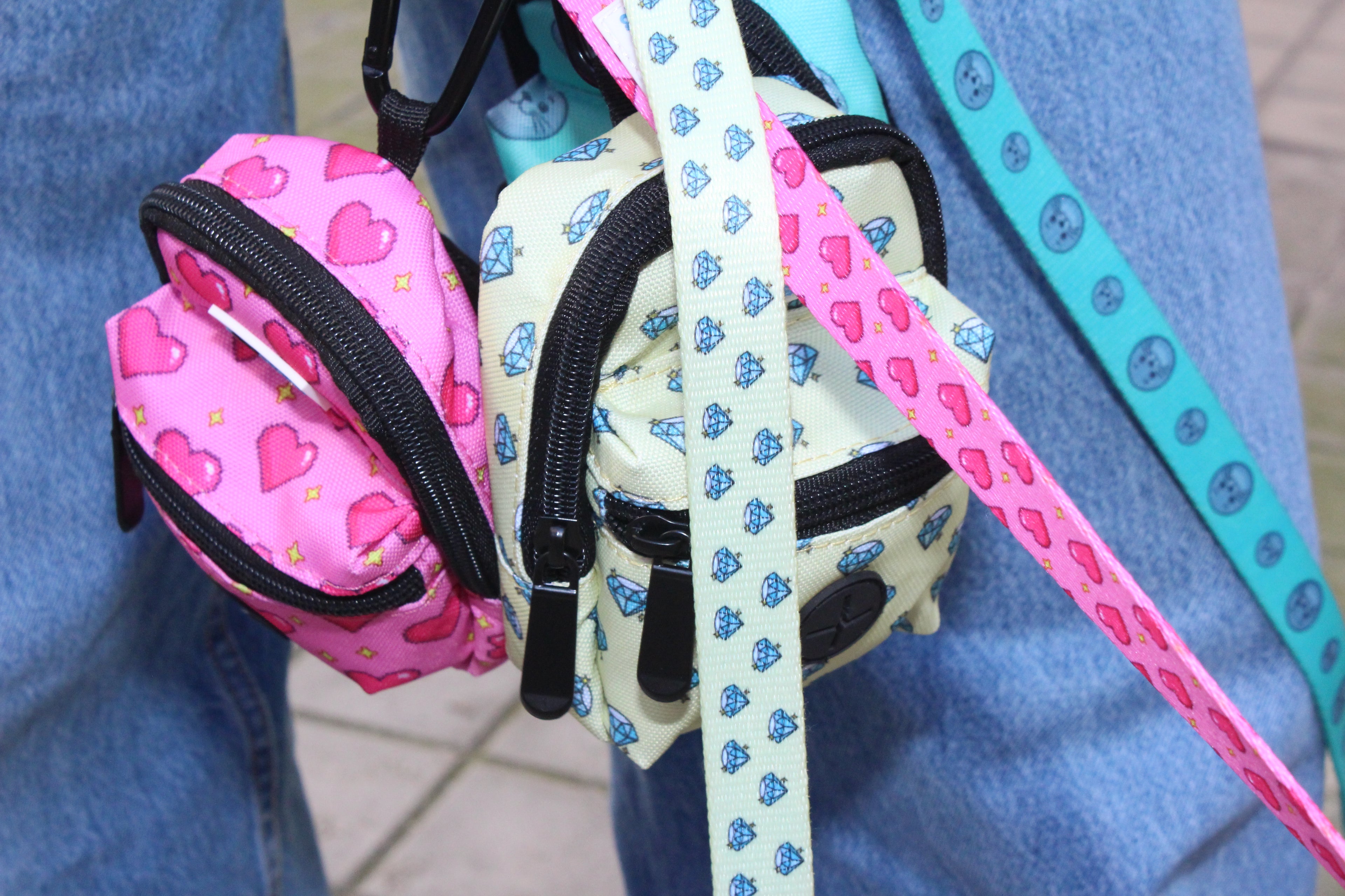 Yellow “Colton’s Eyes” Diamond Print Dog Leash